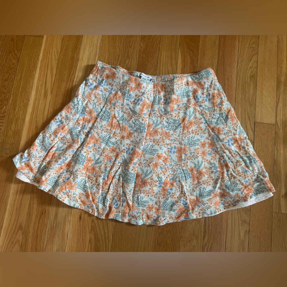 American Eagle Outfitters Floral Mini Skater Skirt